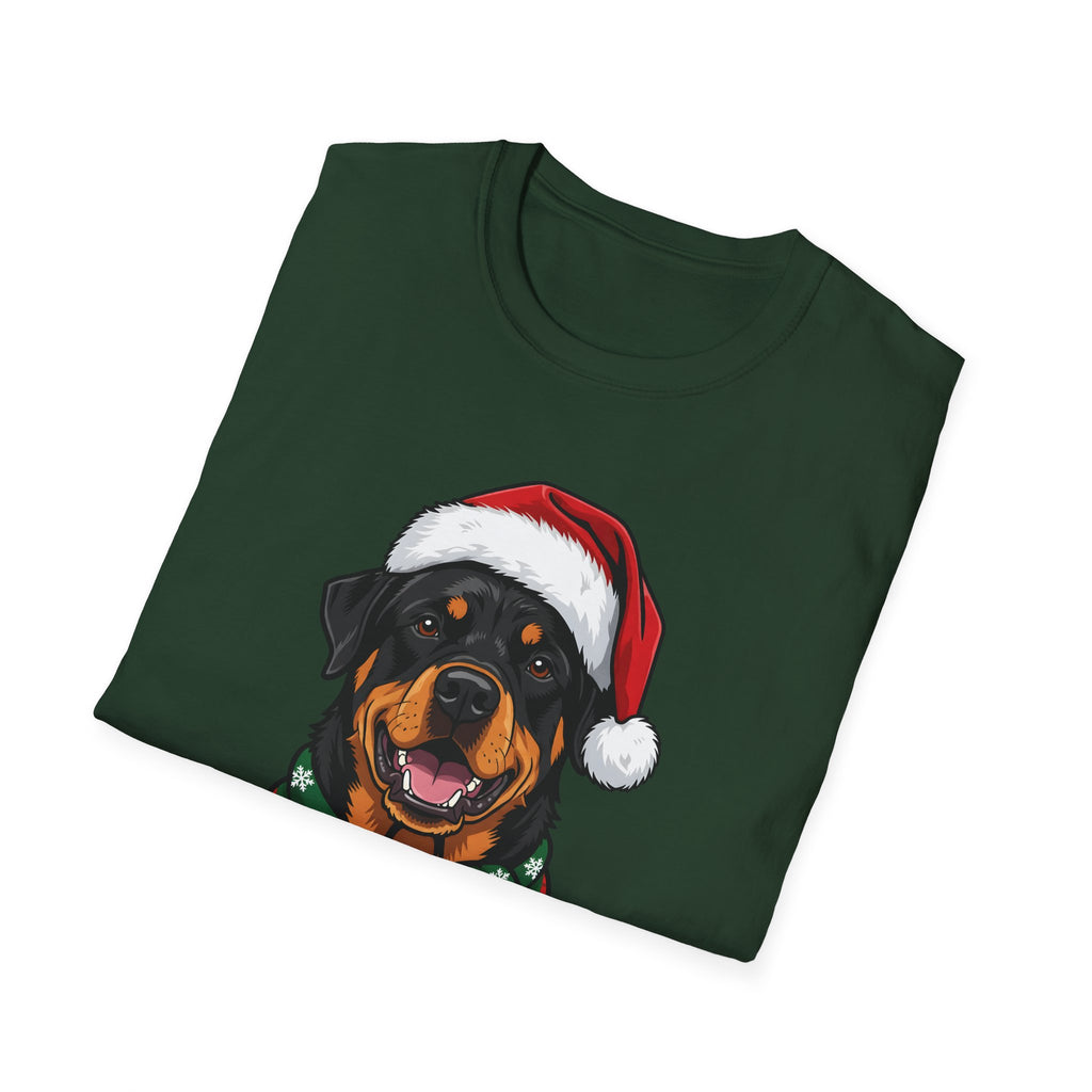 Merry Woofmas Rottweiler Christmas t-shirt, product photo 18