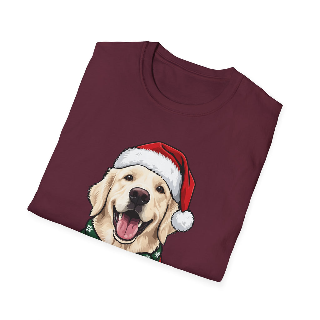 Merry Woofmas English Cream Golden Retriever Christmas t-shirt, product photo 15