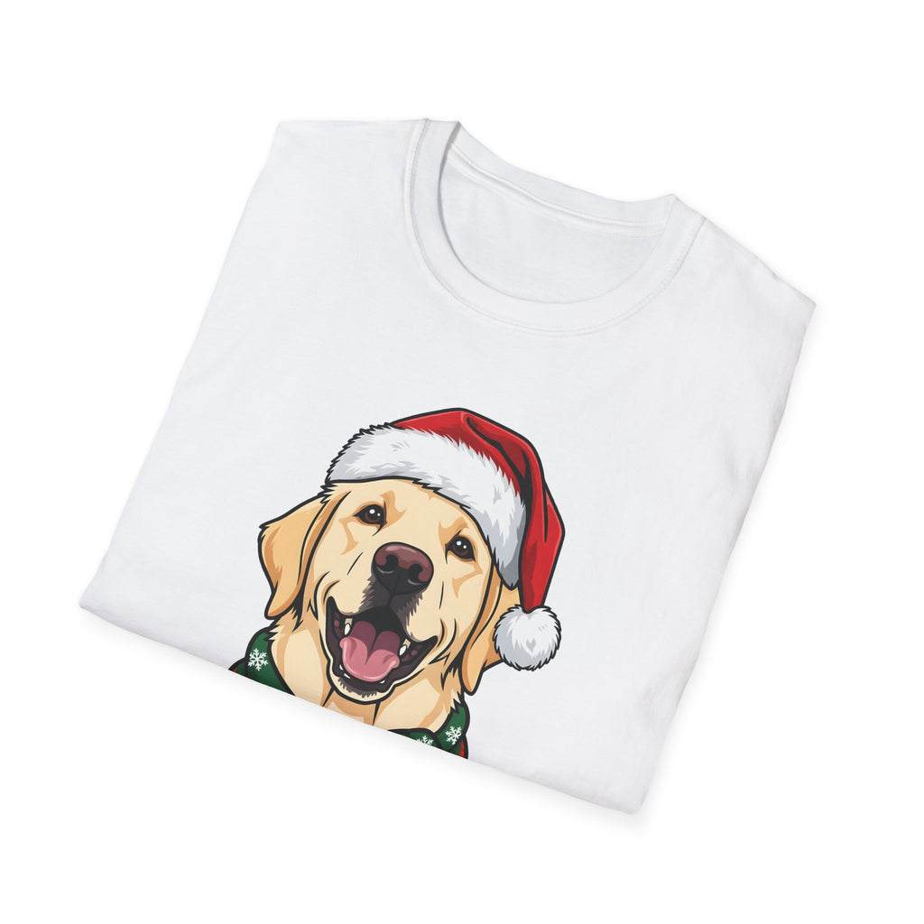 Merry Woofmas Yellow Labrador Christmas t-shirt, product photo 9