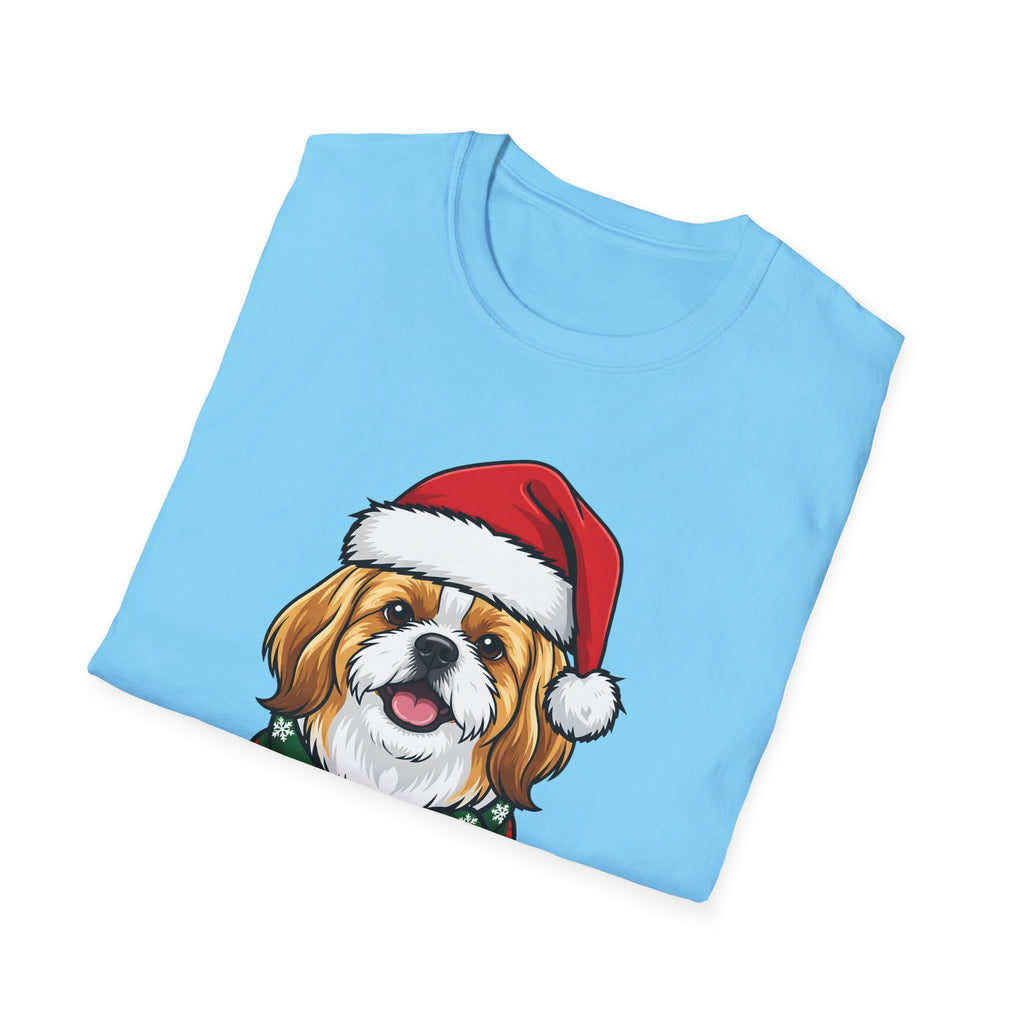Merry Woofmas Shih Tzu Christmas t-shirt, product photo 24