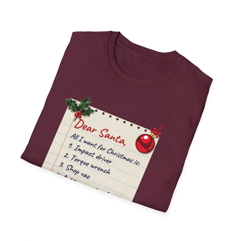 Dear Santa, A Bigger Garage t-shirt, product photo 18