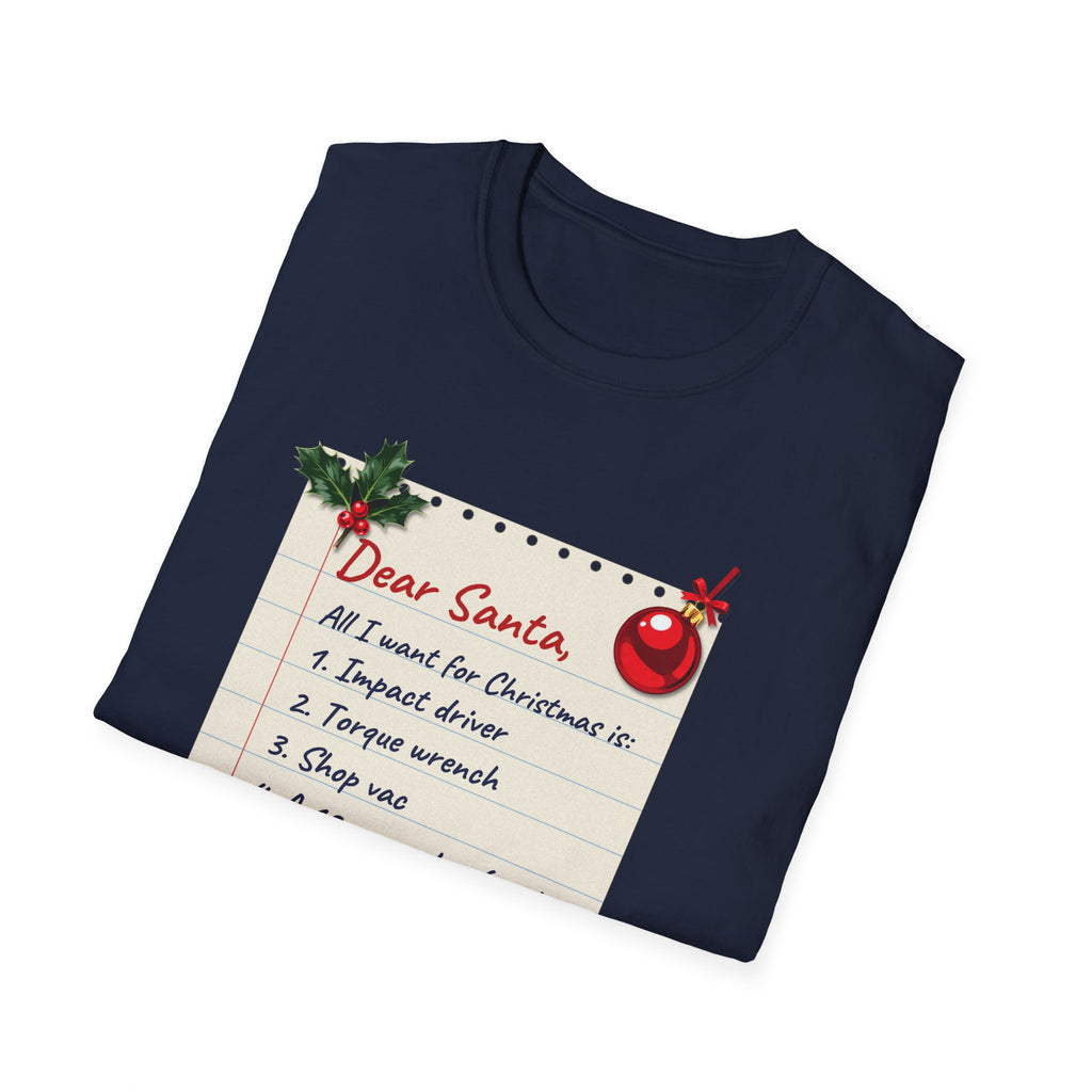 Dear Santa, A Bigger Garage t-shirt, product photo 36