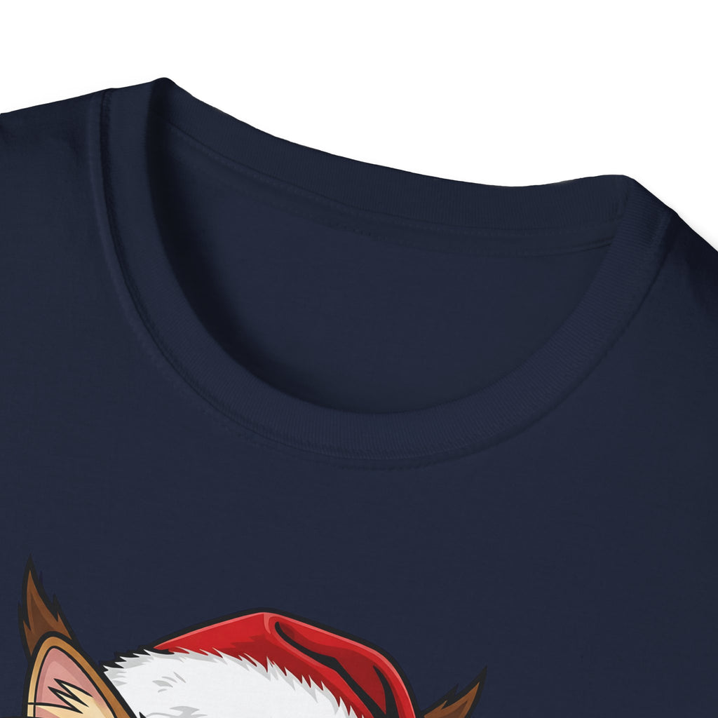 Merry Whiskers Maine Coon Cat Christmas t-shirt, product photo 5