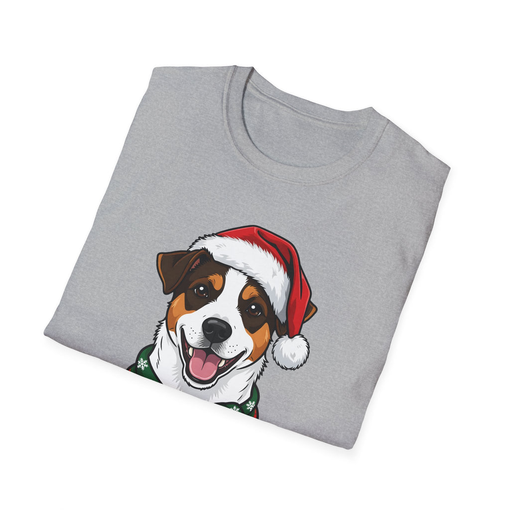 Yappy Holidays Jack Russell Terrier Christmas t-shirt, product photo 12
