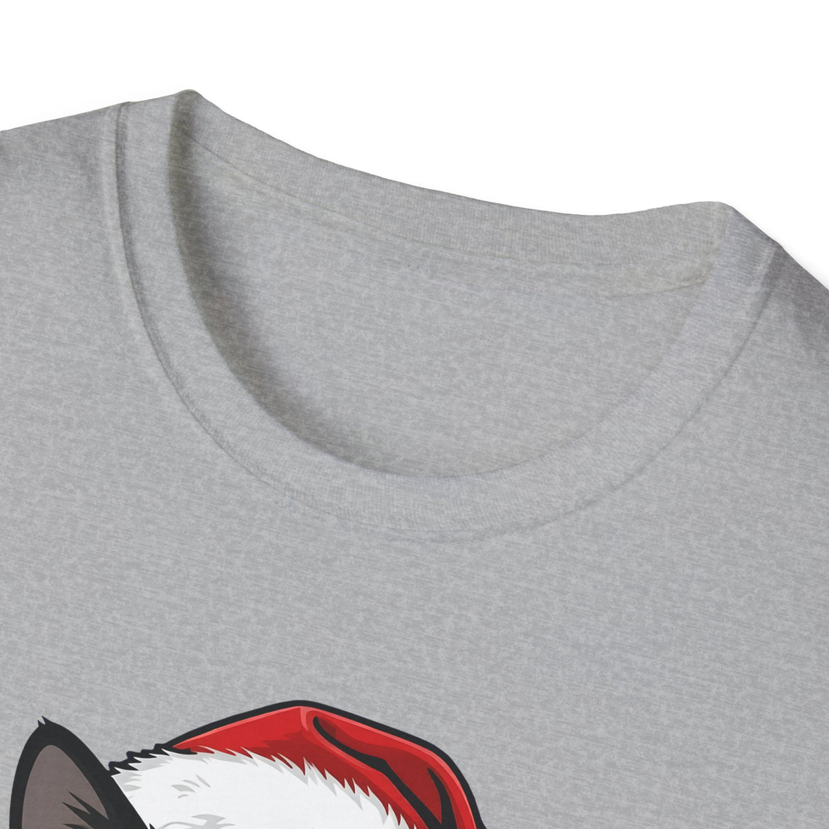Merry Whiskers Tuxedo Cat Christmas t-shirt, product photo 8