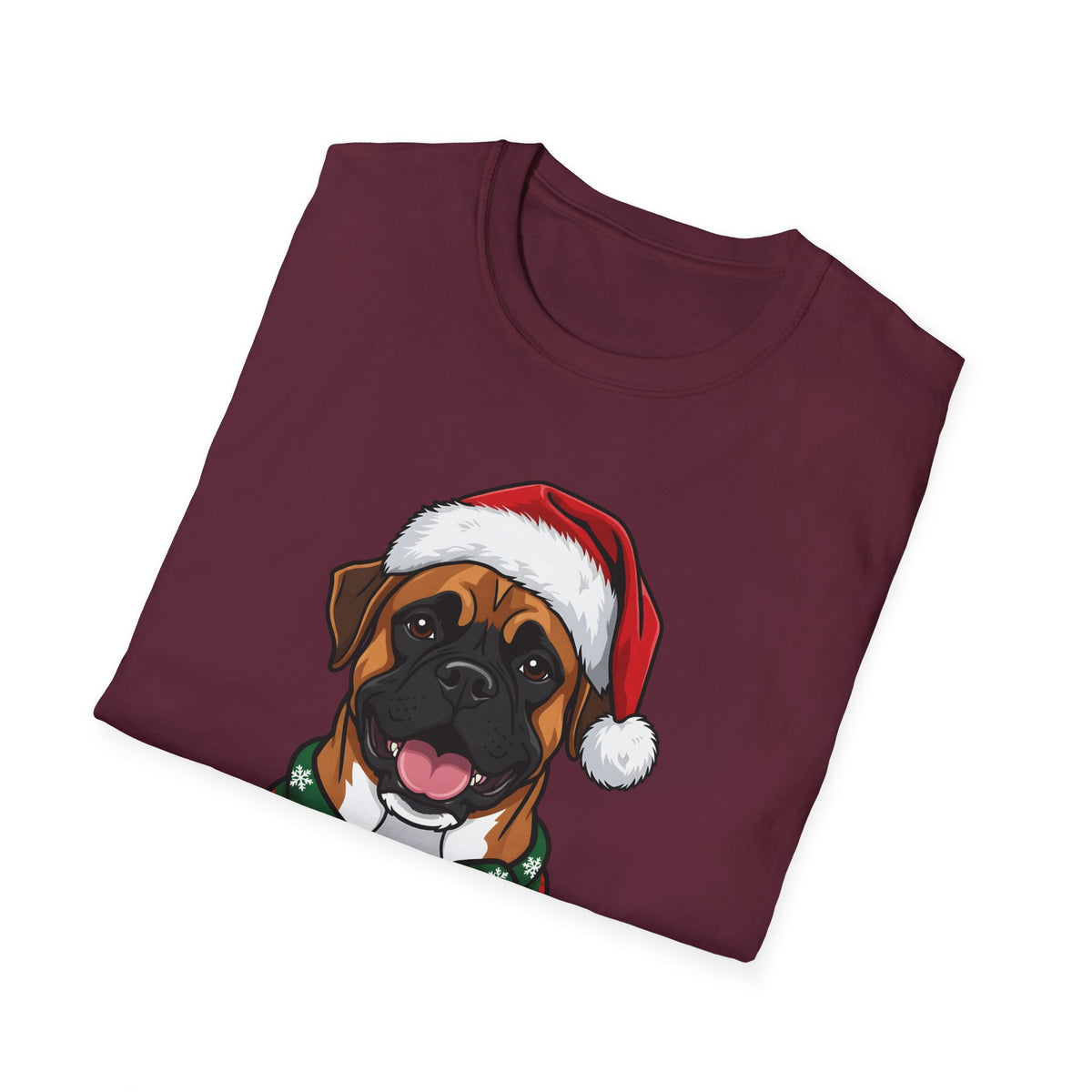Merry Woofmas Boxer Christmas t-shirt, product photo 15