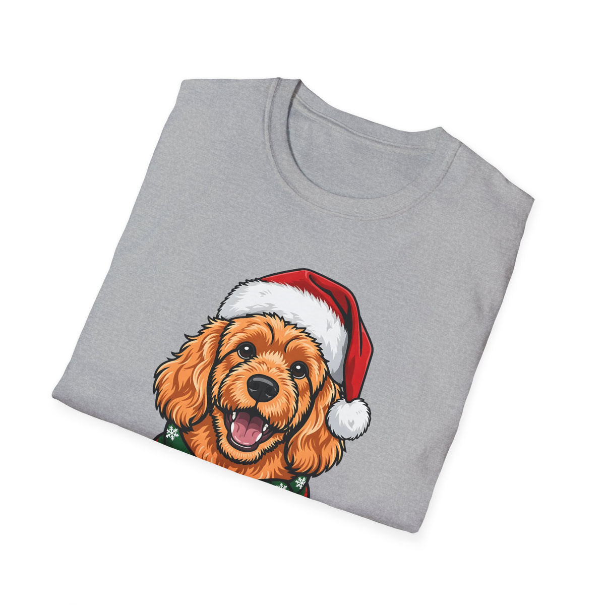 Merry Woofmas Apricot Cavapoo Christmas t-shirt, product photo 12