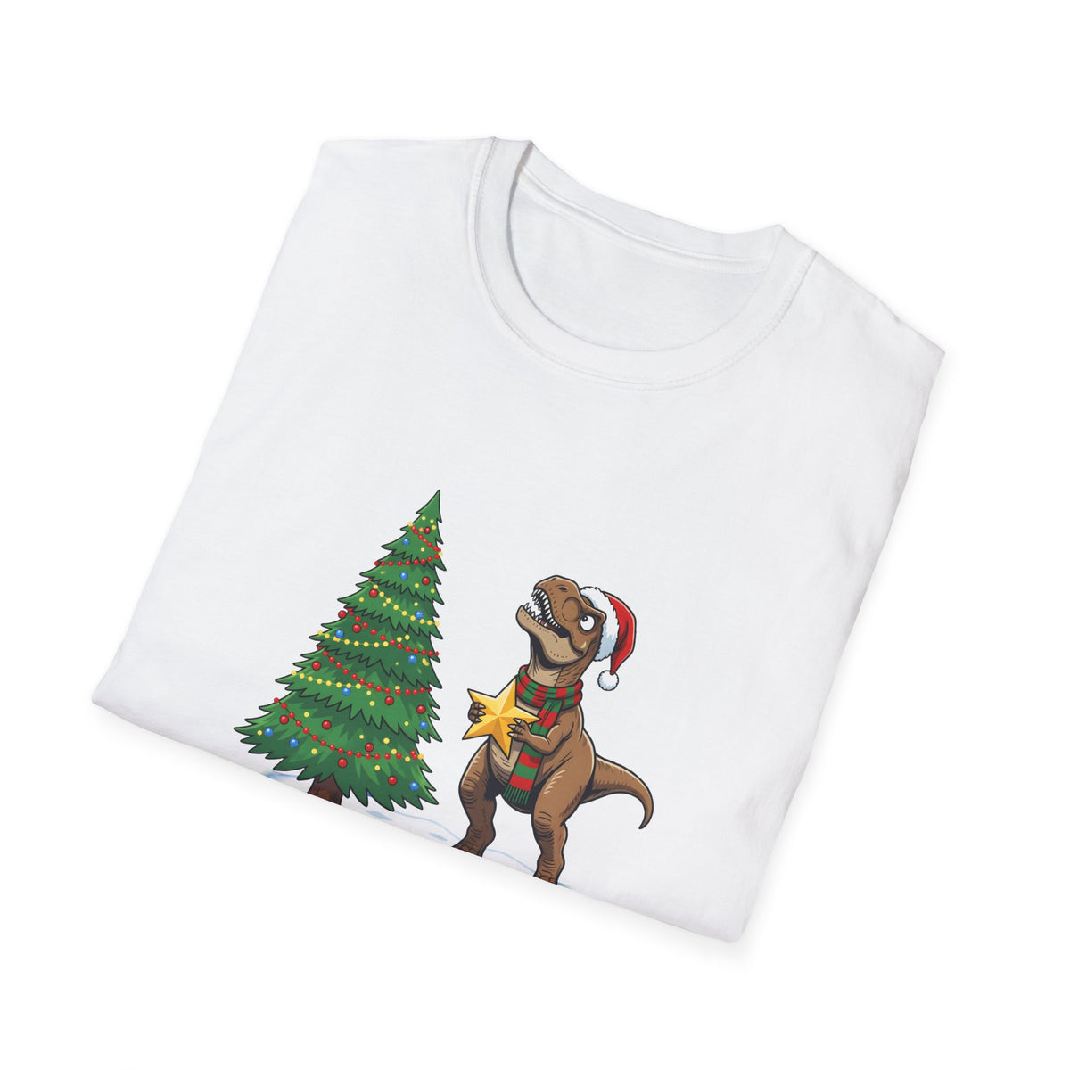 Rex the Halls Christmas t-shirt, product photo 3