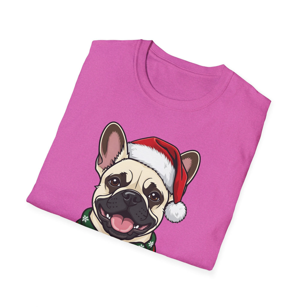 Merry Woofmas Cream French Bulldog Christmas t-shirt, product photo 36