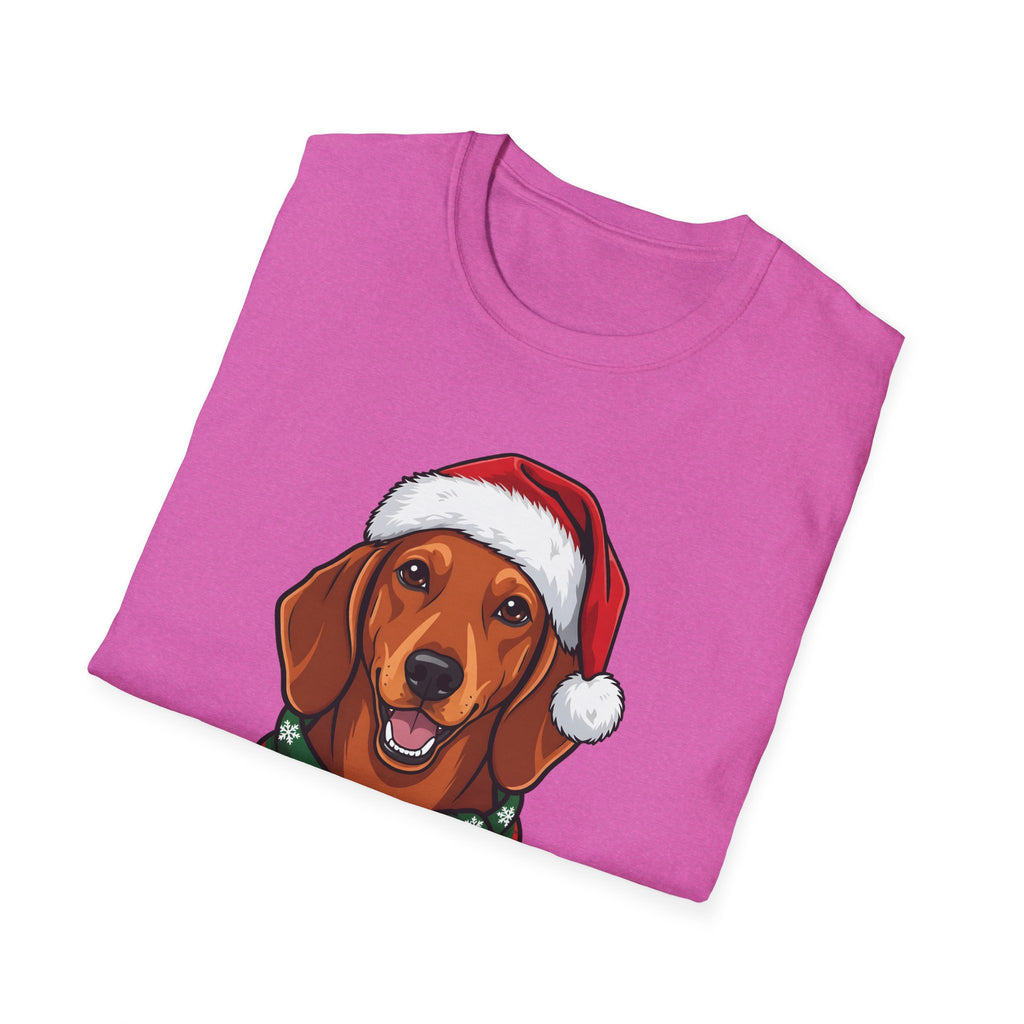 Yappy Holidays Dachshund Christmas t-shirt, product photo 36