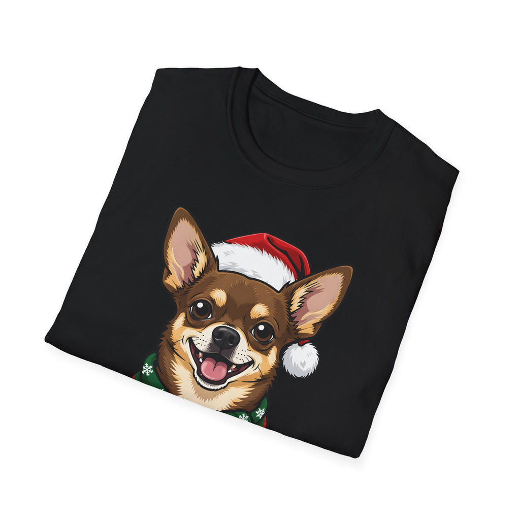 Yappy Holidays Chihuahua Christmas t-shirt, product photo 3