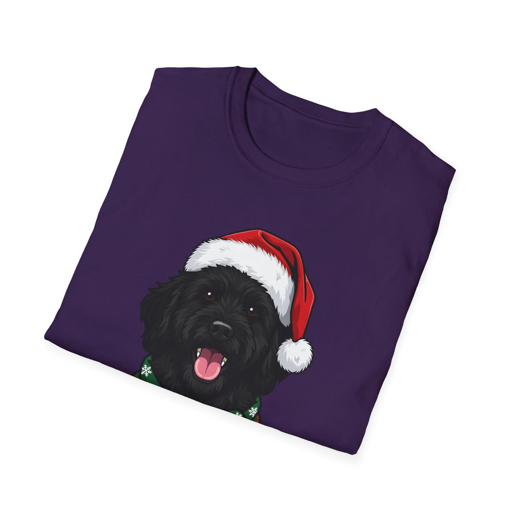 Merry Woofmas Black Goldendoodle Christmas t-shirt, product photo 27