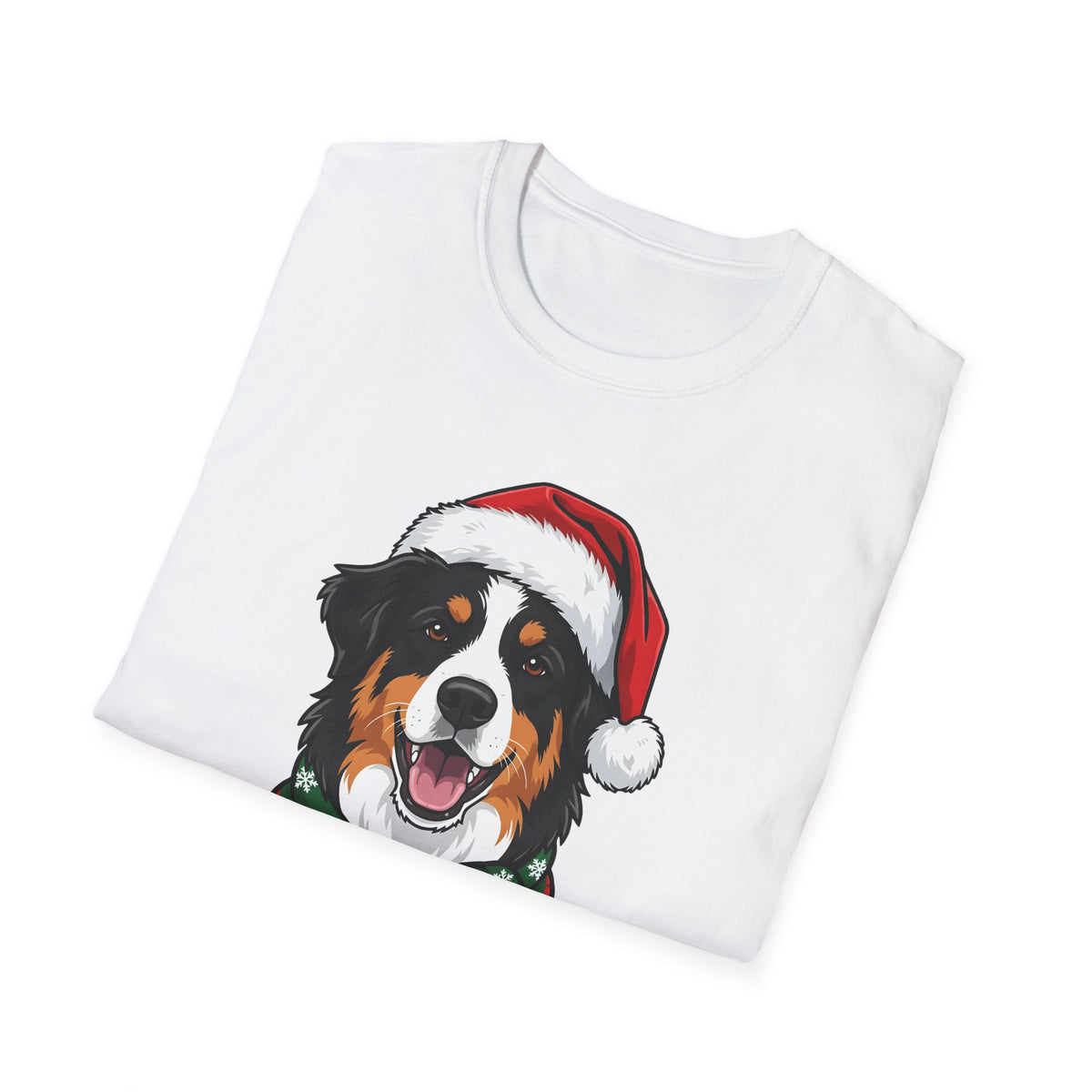 Merry Woofmas Australian Shepherd Christmas t-shirt, product photo 6