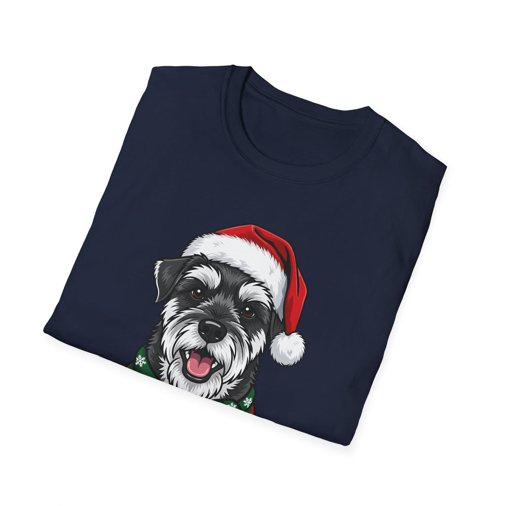 Yappy Holidays Miniature Schnauzer Christmas t-shirt, product photo 6