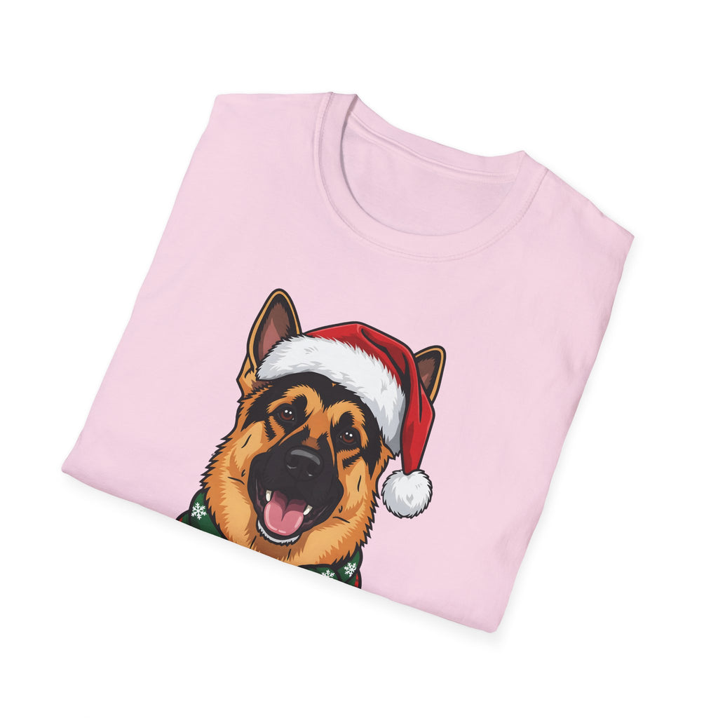Merry Woofmas German Shepherd Christmas t-shirt, product photo 30