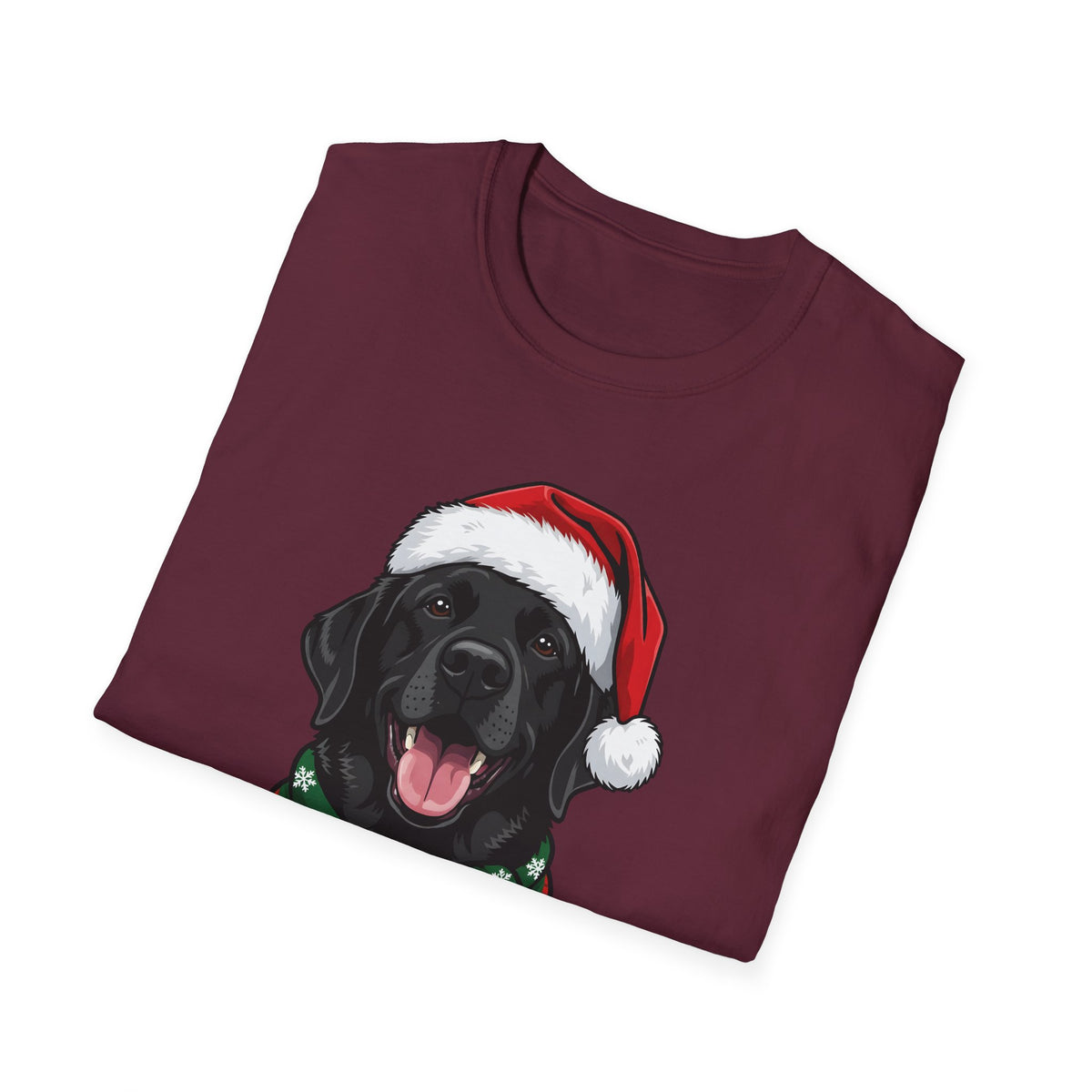 Merry Woofmas Black Labrador Christmas t-shirt, product photo 12