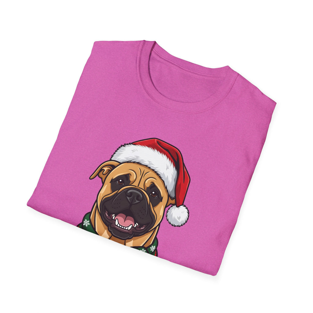 Merry Woofmas Bullmastiff Christmas t-shirt, product photo 36