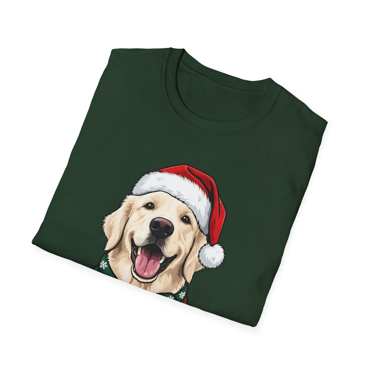 Merry Woofmas English Cream Golden Retriever Christmas t-shirt, product photo 21