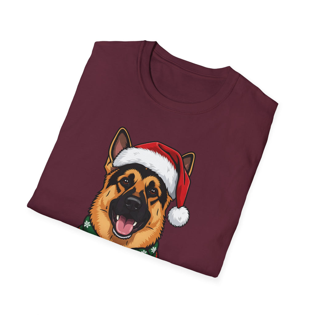 Merry Woofmas German Shepherd Christmas t-shirt, product photo 12