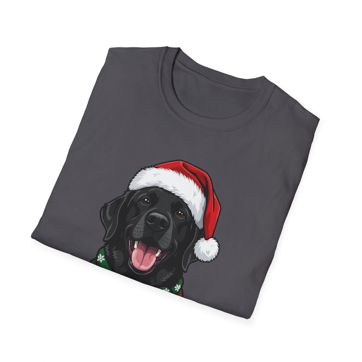Merry Woofmas Black Labrador Christmas t-shirt, product photo 24