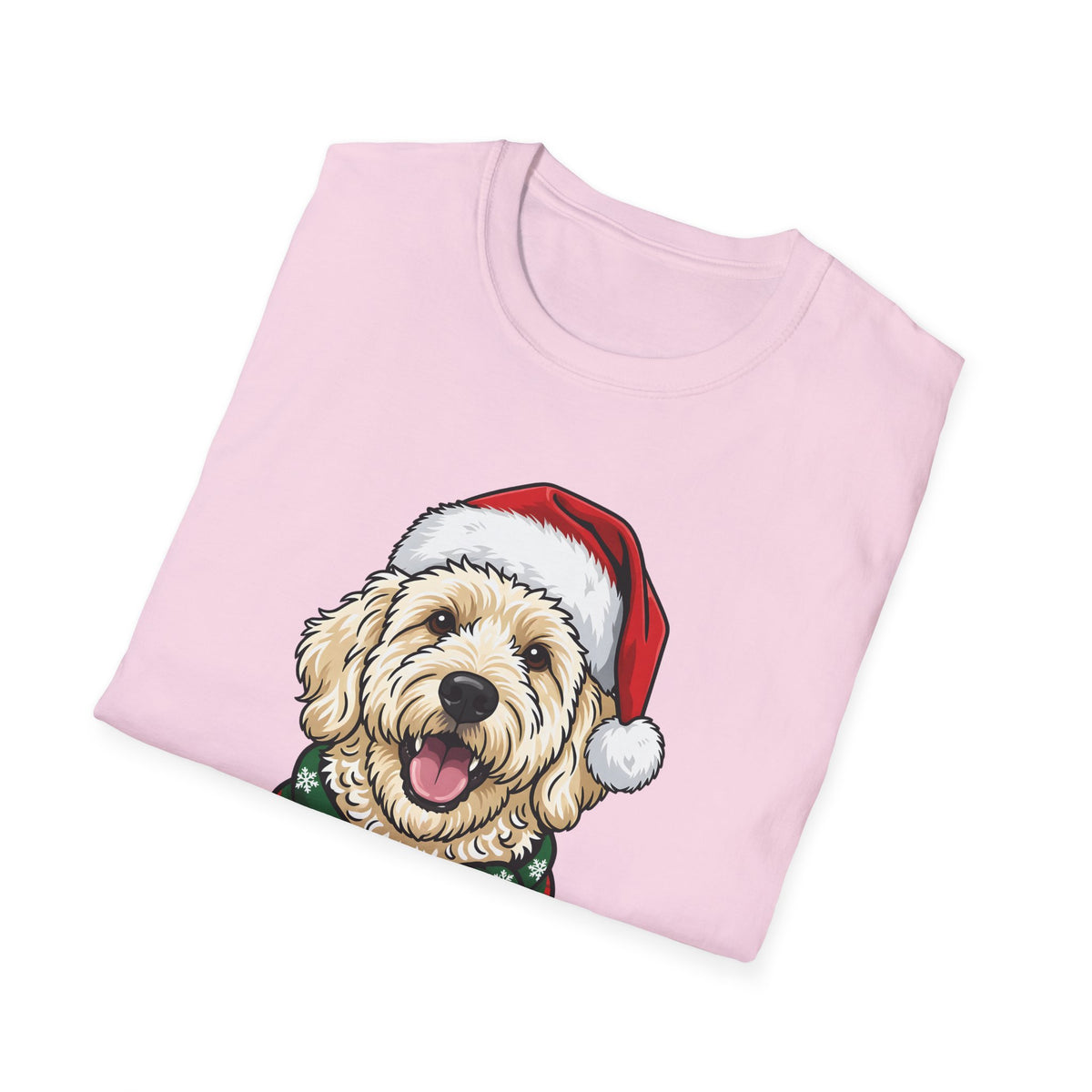 Merry Woofmas Labradoodle Christmas t-shirt, product photo 33