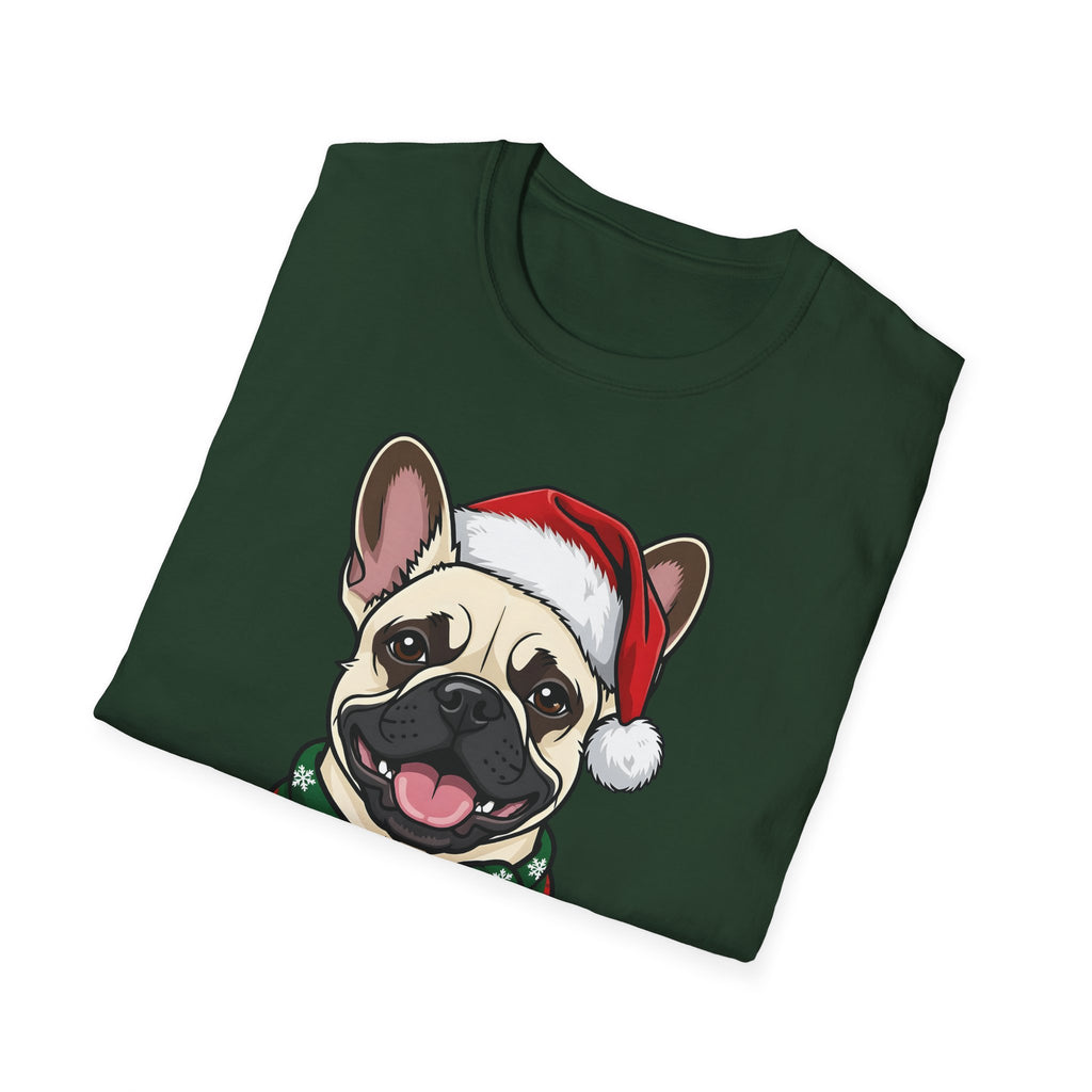 Merry Woofmas Cream French Bulldog Christmas t-shirt, product photo 21