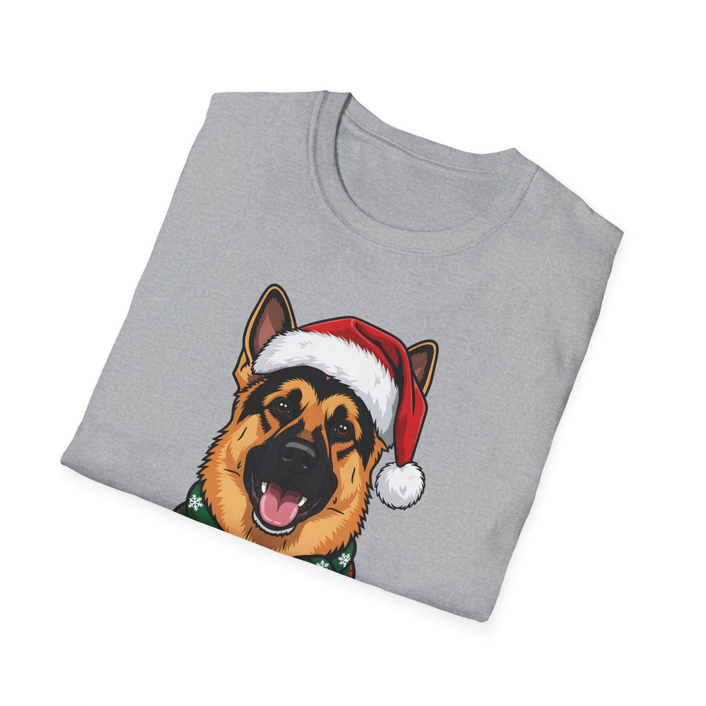 Merry Woofmas German Shepherd Christmas t-shirt, product photo 9