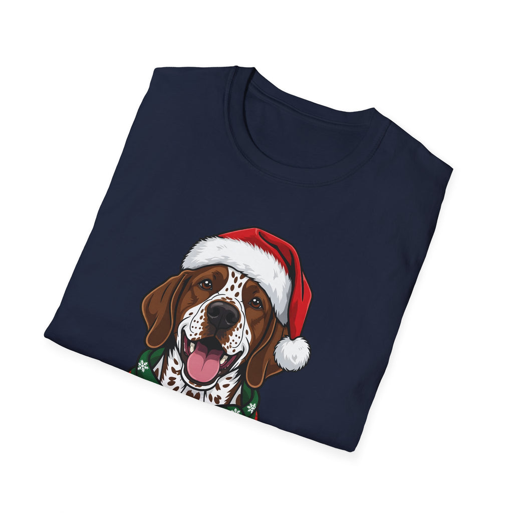 Merry Woofmas German Shorthaired Pointer Christmas t-shirt, product photo 6