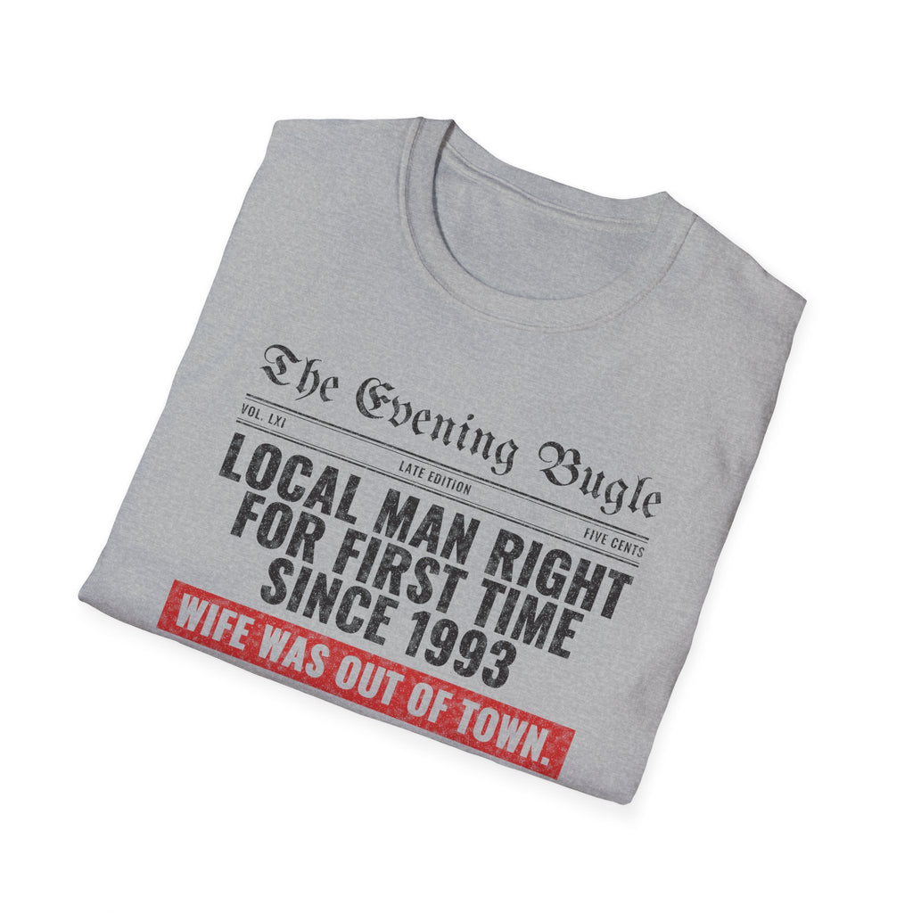 Evening Bugle Dad Joke t-shirt, product photo 15
