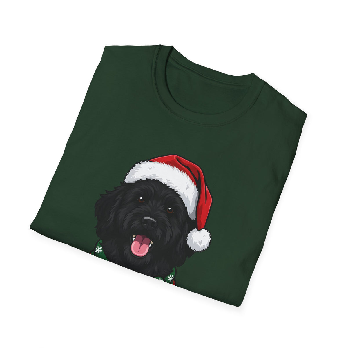 Merry Woofmas Black Goldendoodle Christmas t-shirt, product photo 18