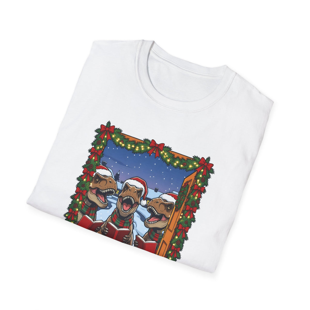 Tyranno-Chorus Rex Christmas t-shirt, product photo 3