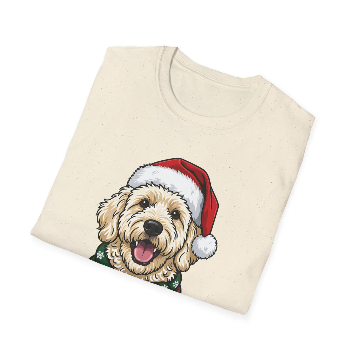 Merry Woofmas Labradoodle Christmas t-shirt, product photo 18