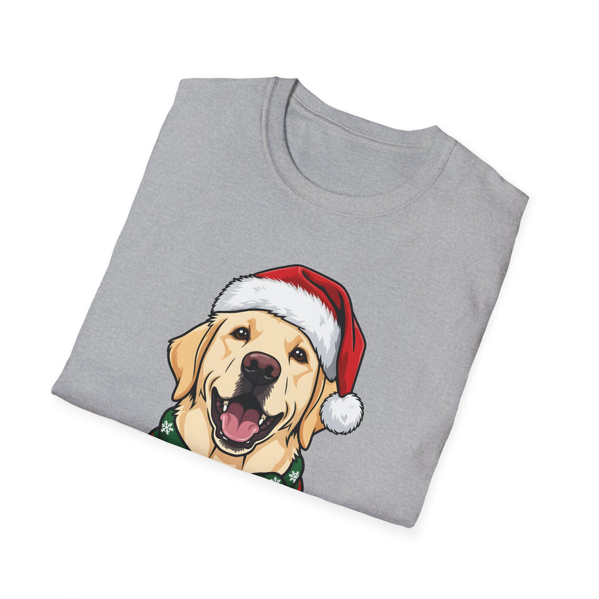 Merry Woofmas Yellow Labrador Christmas t-shirt, product photo 12