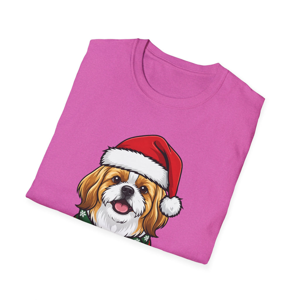 Merry Woofmas Shih Tzu Christmas t-shirt, product photo 36