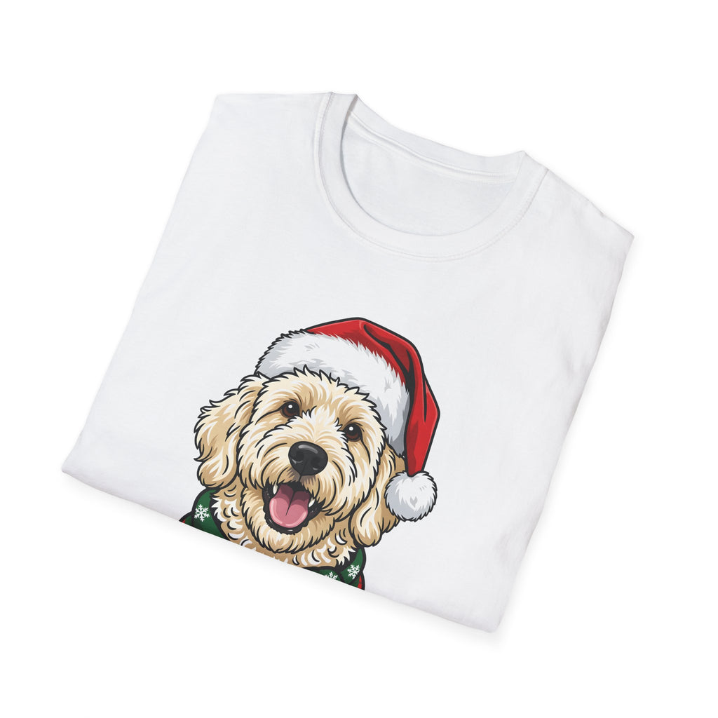 Merry Woofmas Labradoodle Christmas t-shirt, product photo 9