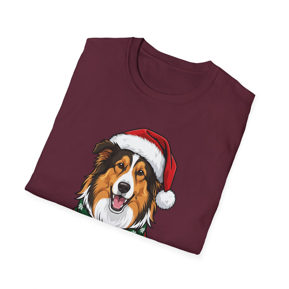 Happy Collie-Days Rough Collie Christmas t-shirt, product photo 15