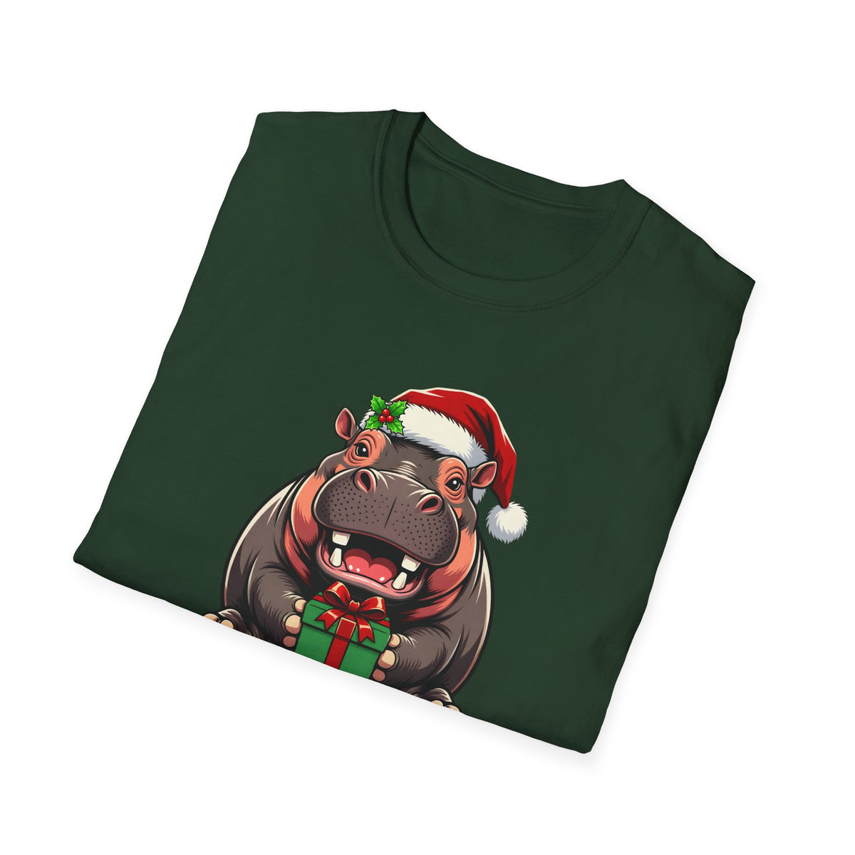 Happy Hippo-Days Christmas t-shirt, product photo 24