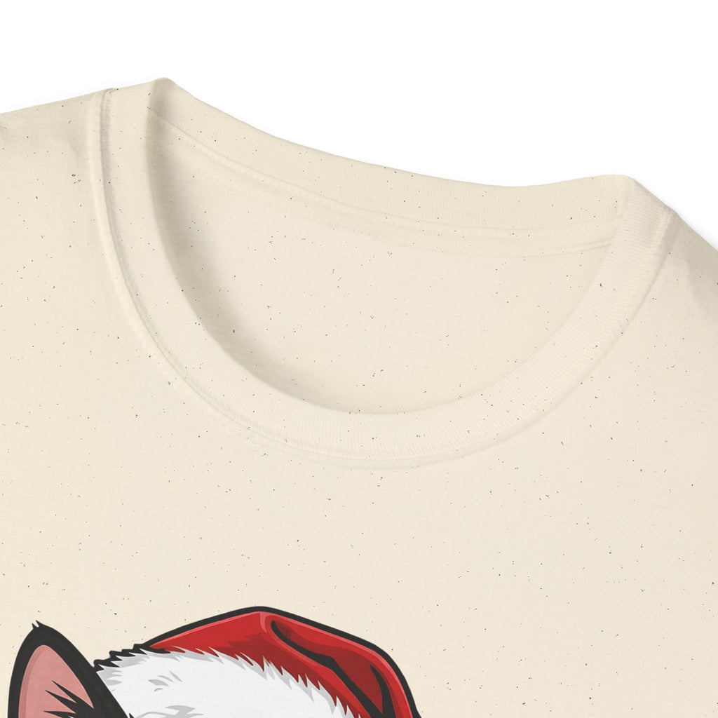 Merry Whiskers Calico Cat Christmas t-shirt, product photo 17