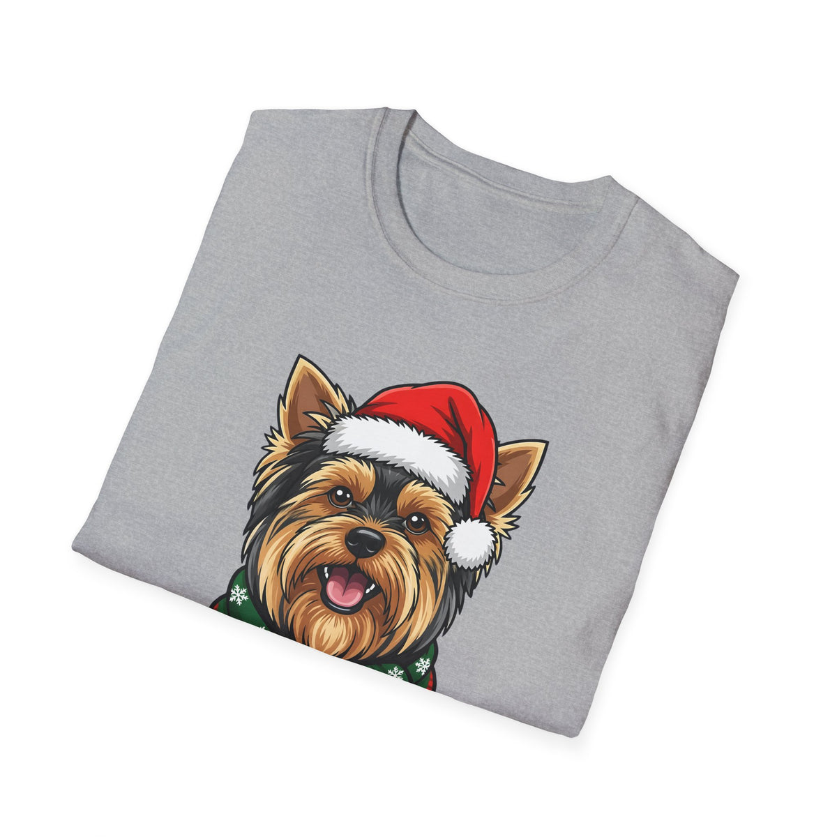 Yappy Holidays Yorkshire Terrier Christmas t-shirt, product photo 12