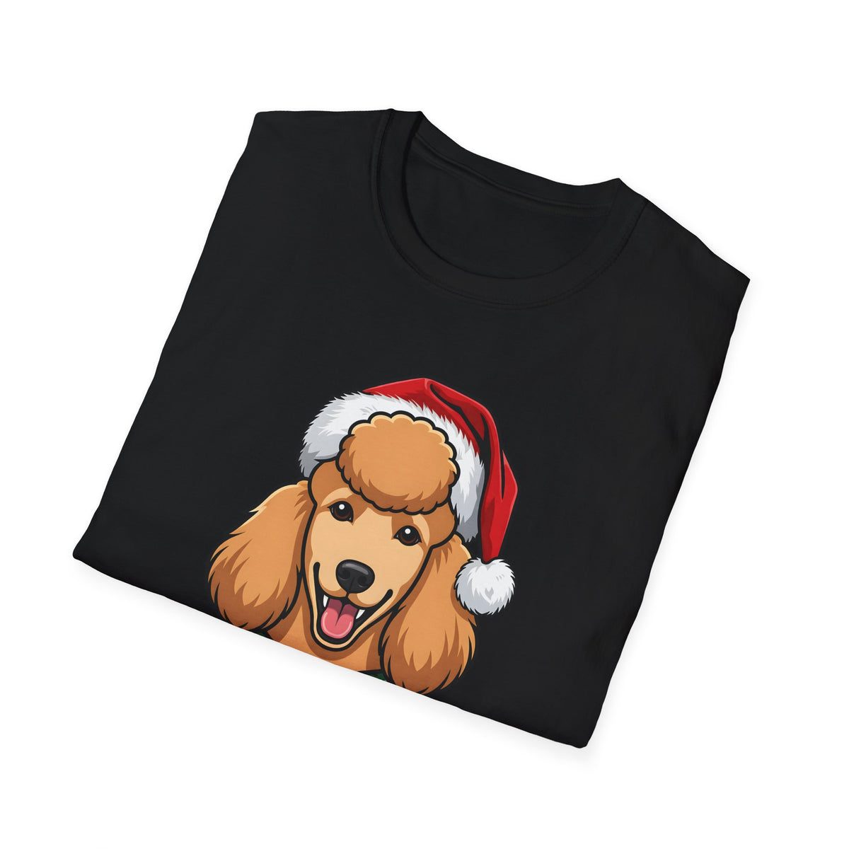 Merry Woofmas Poodle Christmas t-shirt, product photo 3