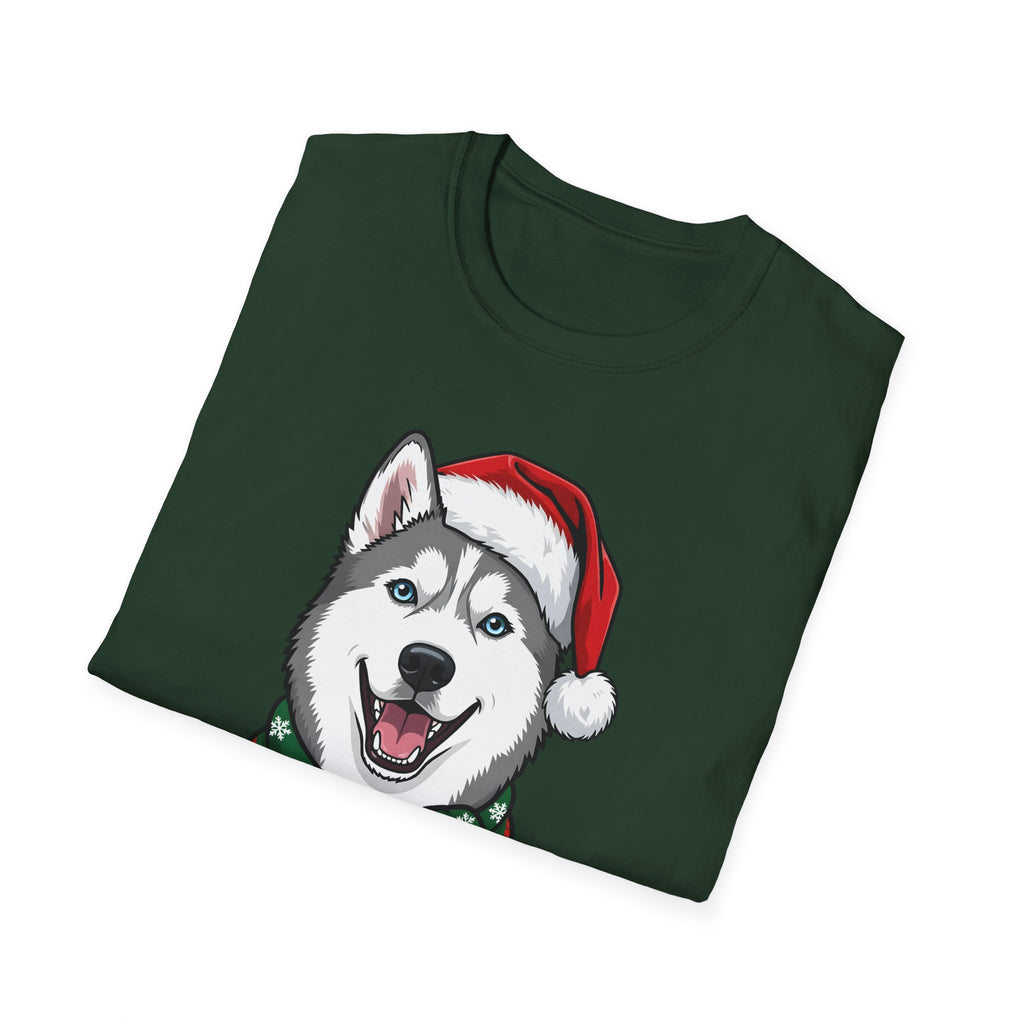 Merry Woofmas Siberian Husky Christmas t-shirt, product photo 21
