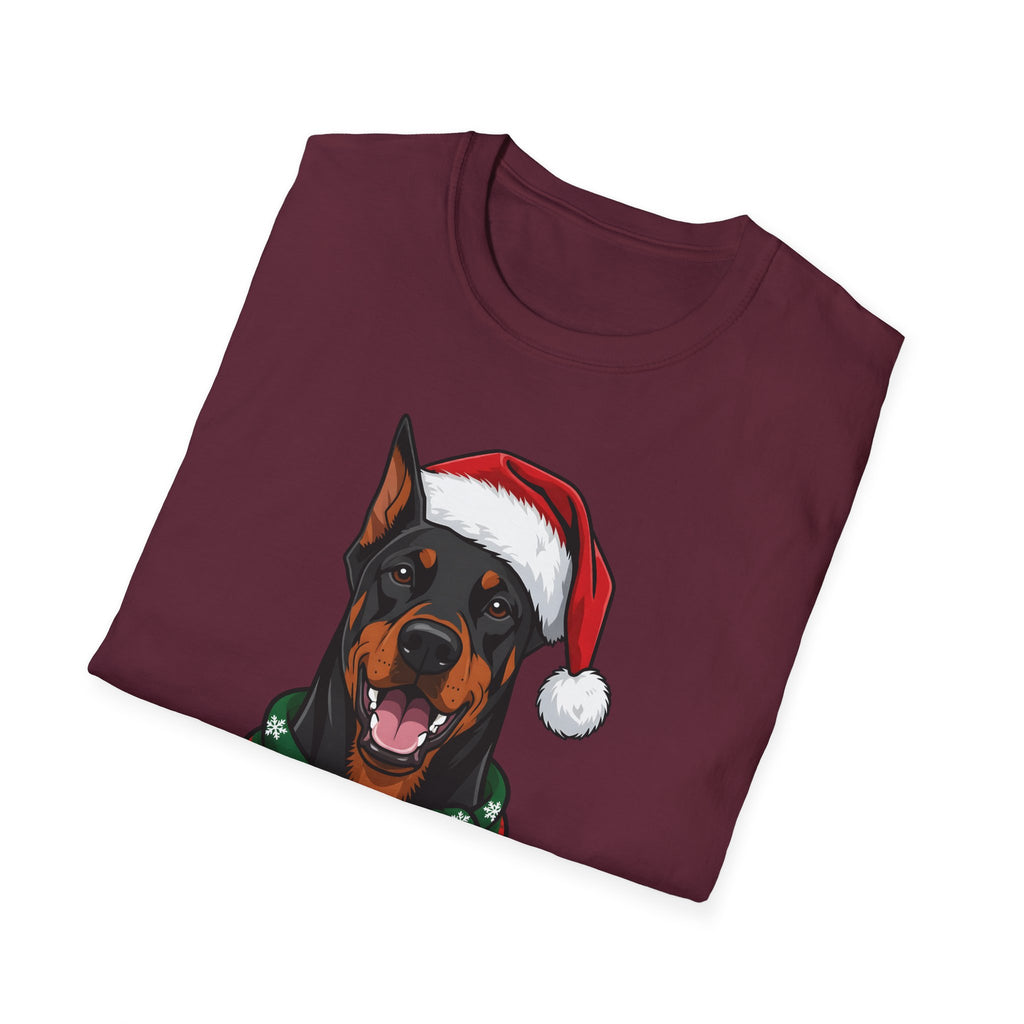 Merry Woofmas Doberman Christmas t-shirt, product photo 12