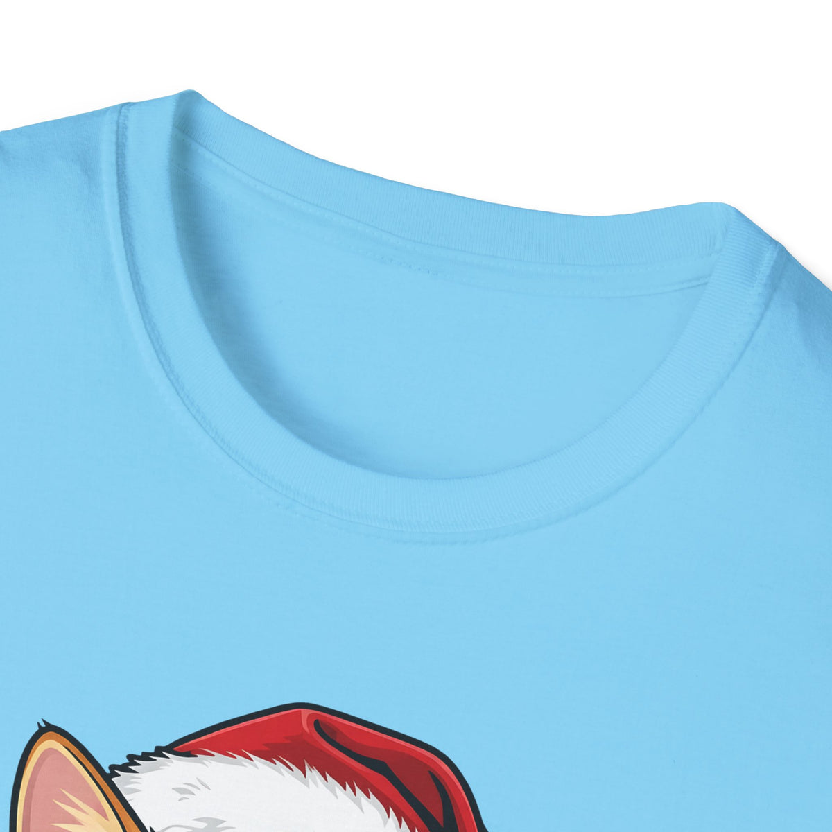 Merry Whiskers Ginger Tabby Cat Christmas t-shirt, product photo 23