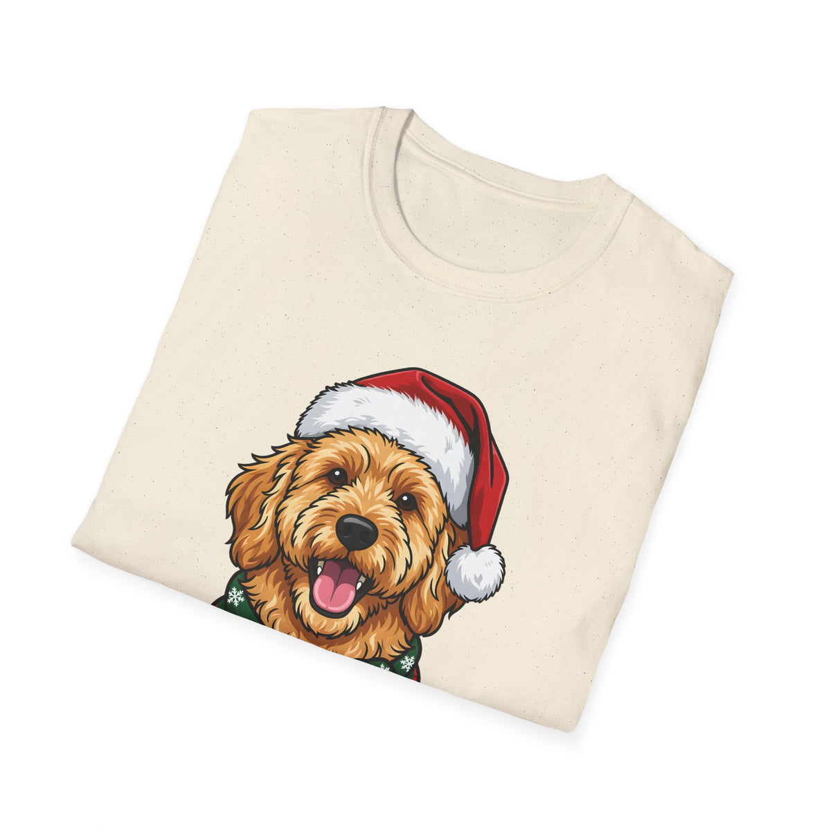 Merry Woofmas Goldendoodle Christmas t-shirt, product photo 15