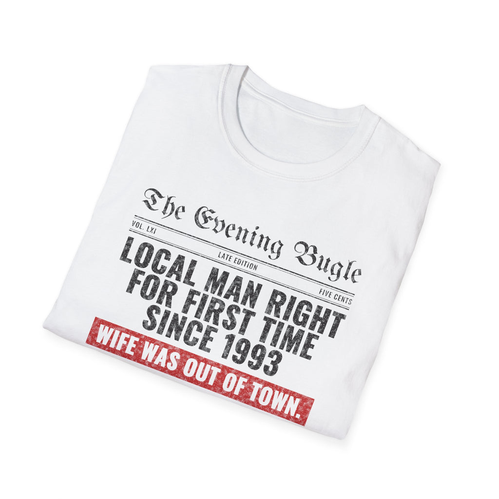 Evening Bugle Dad Joke t-shirt, product photo 3