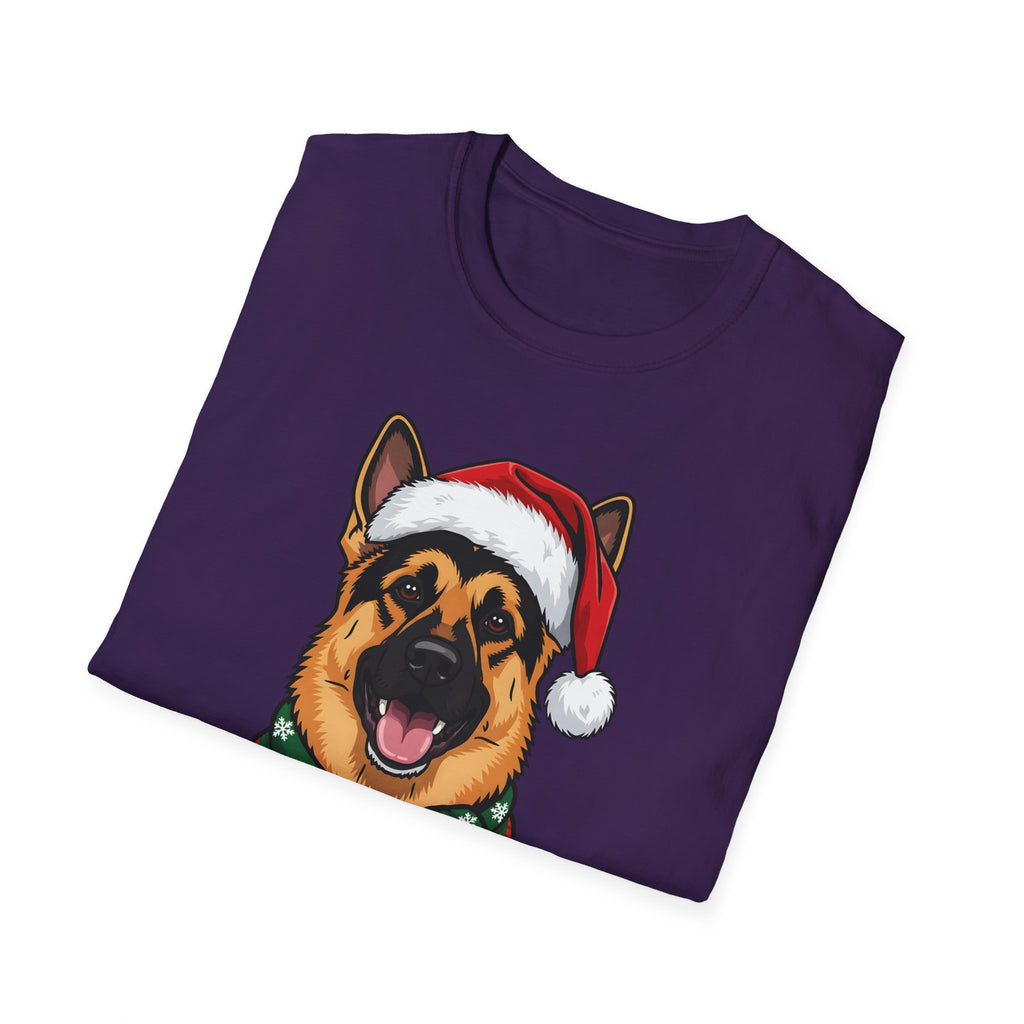 Merry Woofmas German Shepherd Christmas t-shirt, product photo 27