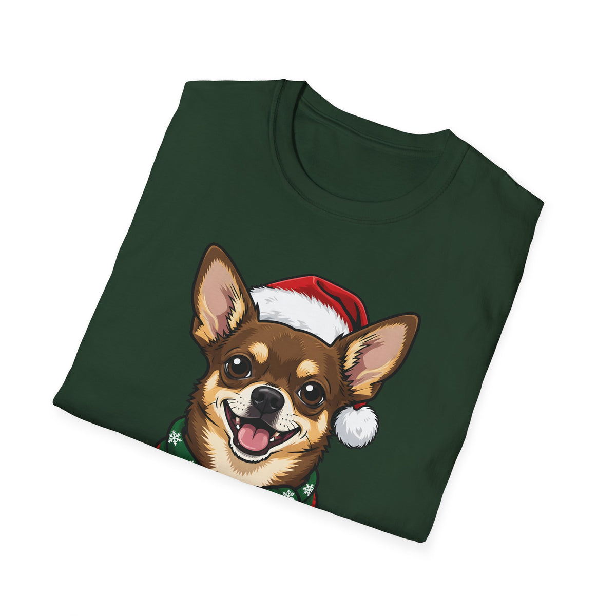 Yappy Holidays Chihuahua Christmas t-shirt, product photo 21
