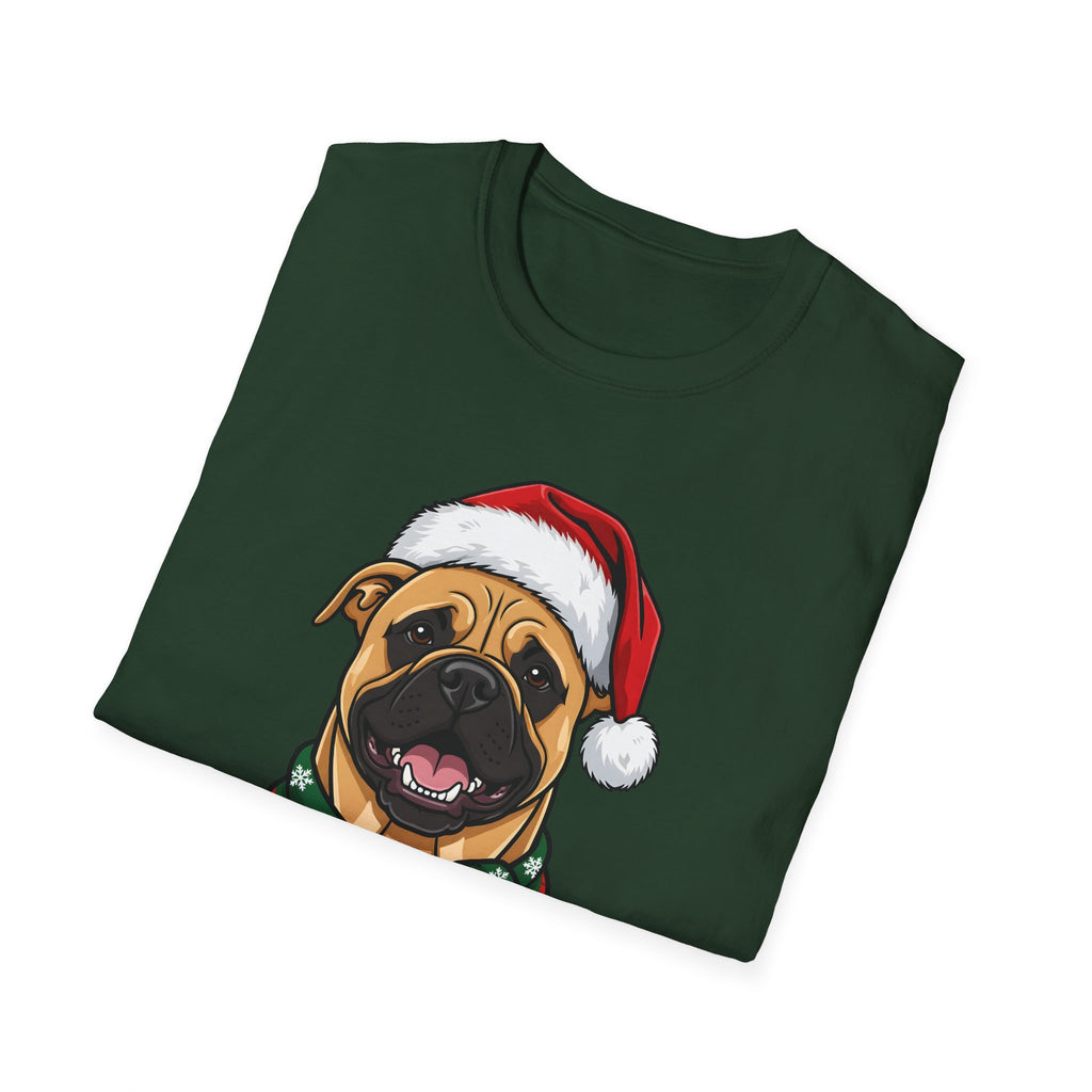 Merry Woofmas Bullmastiff Christmas t-shirt, product photo 21