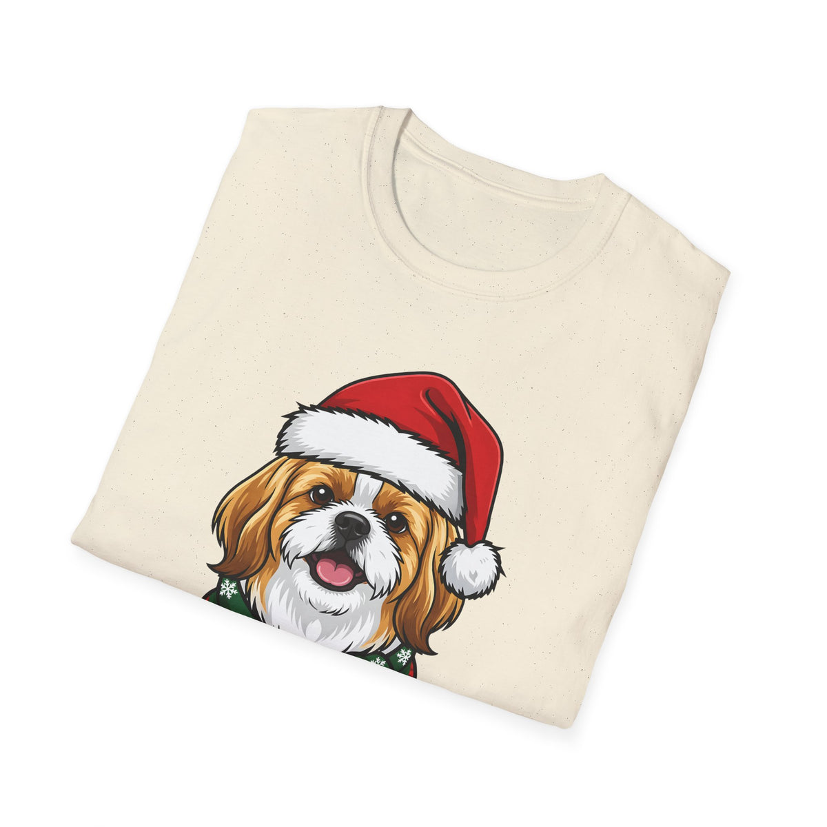 Merry Woofmas Shih Tzu Christmas t-shirt, product photo 18