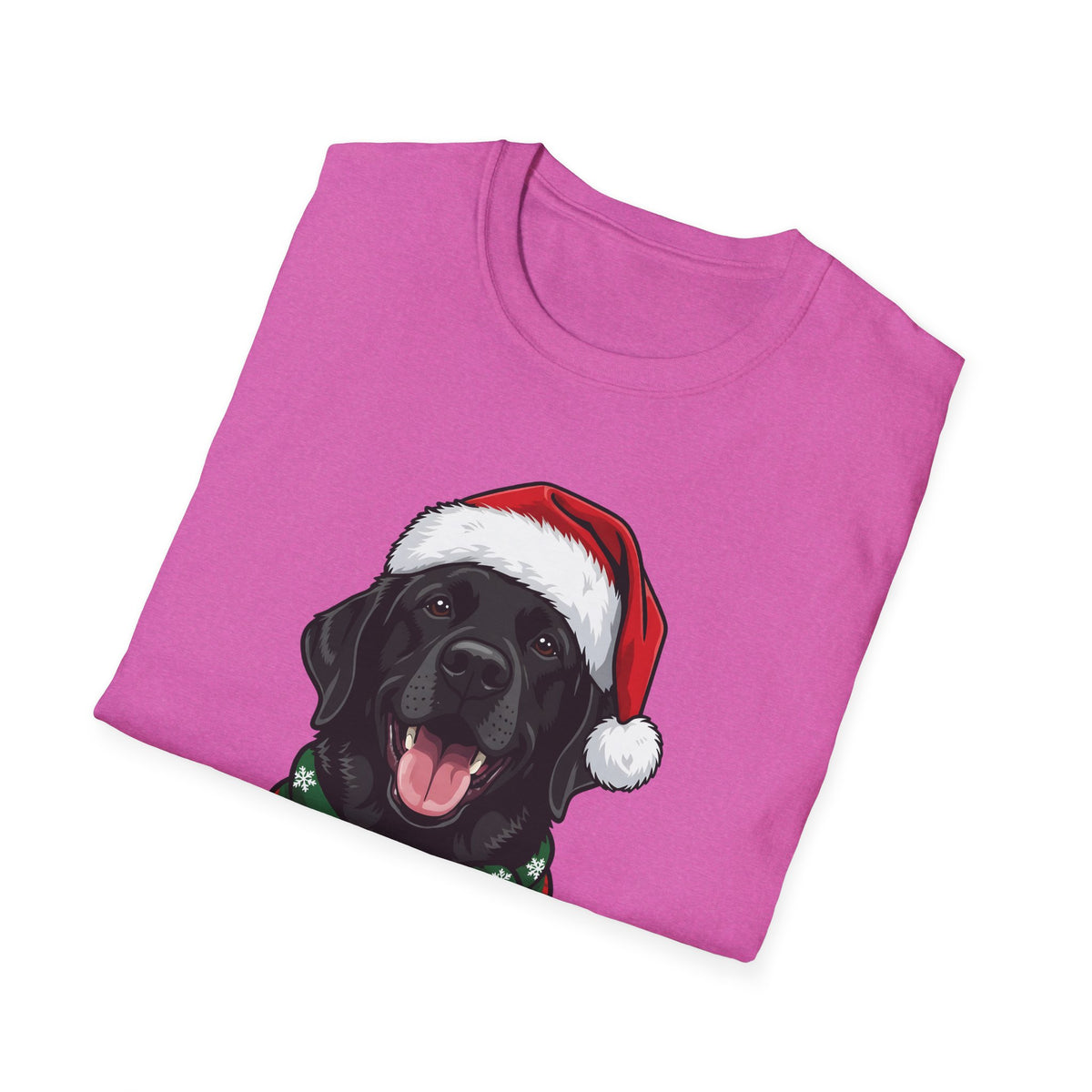 Merry Woofmas Black Labrador Christmas t-shirt, product photo 33
